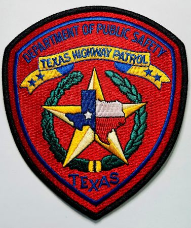 TEXAS HIGHWAY PATROL DEPARTMENT OF PUBLIC SAFETY SHOULDER PATCH - SEW ON.